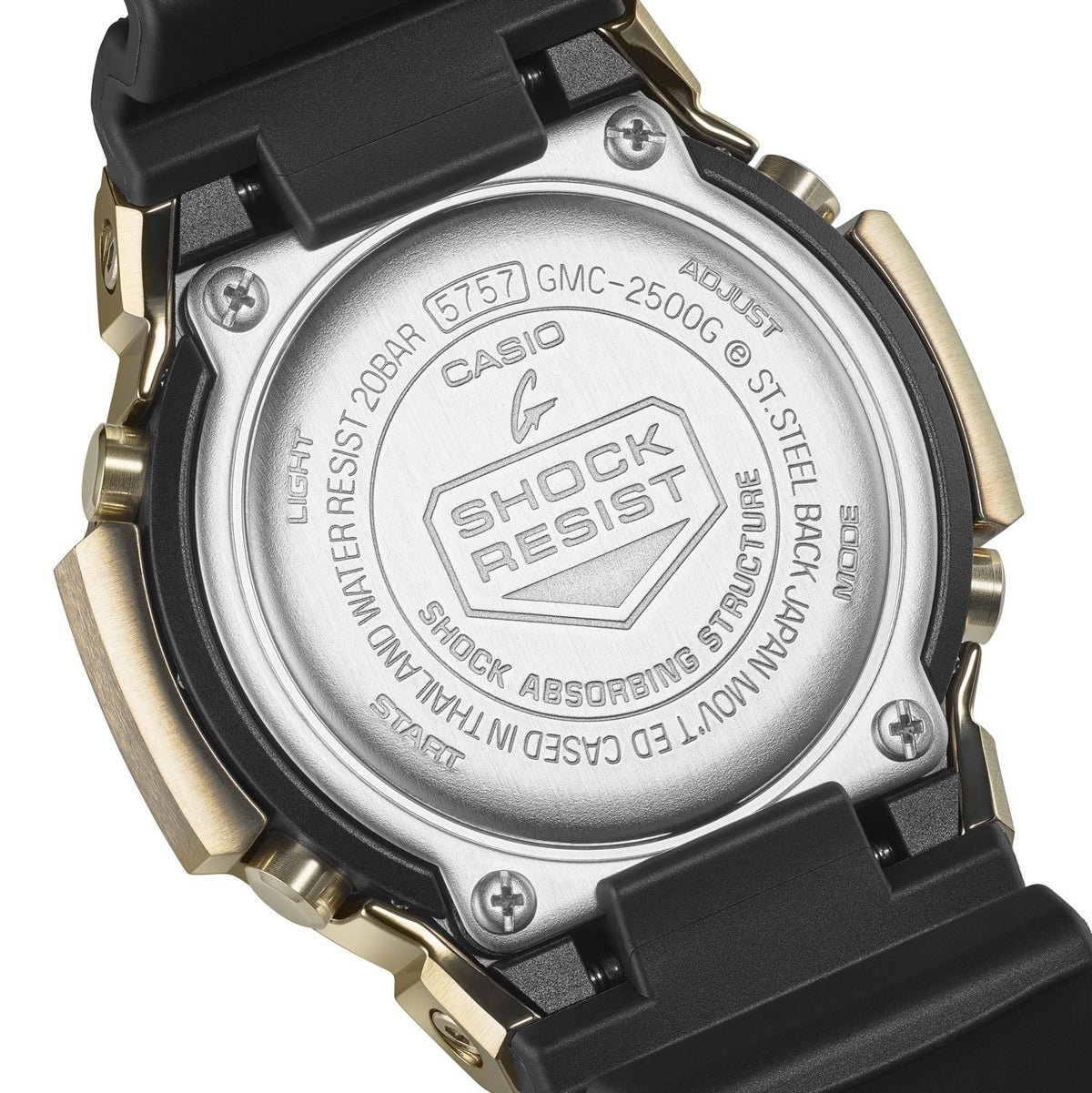 G-Shock 2500 Series Gold GMC2500G-9A analogue watch, product shot