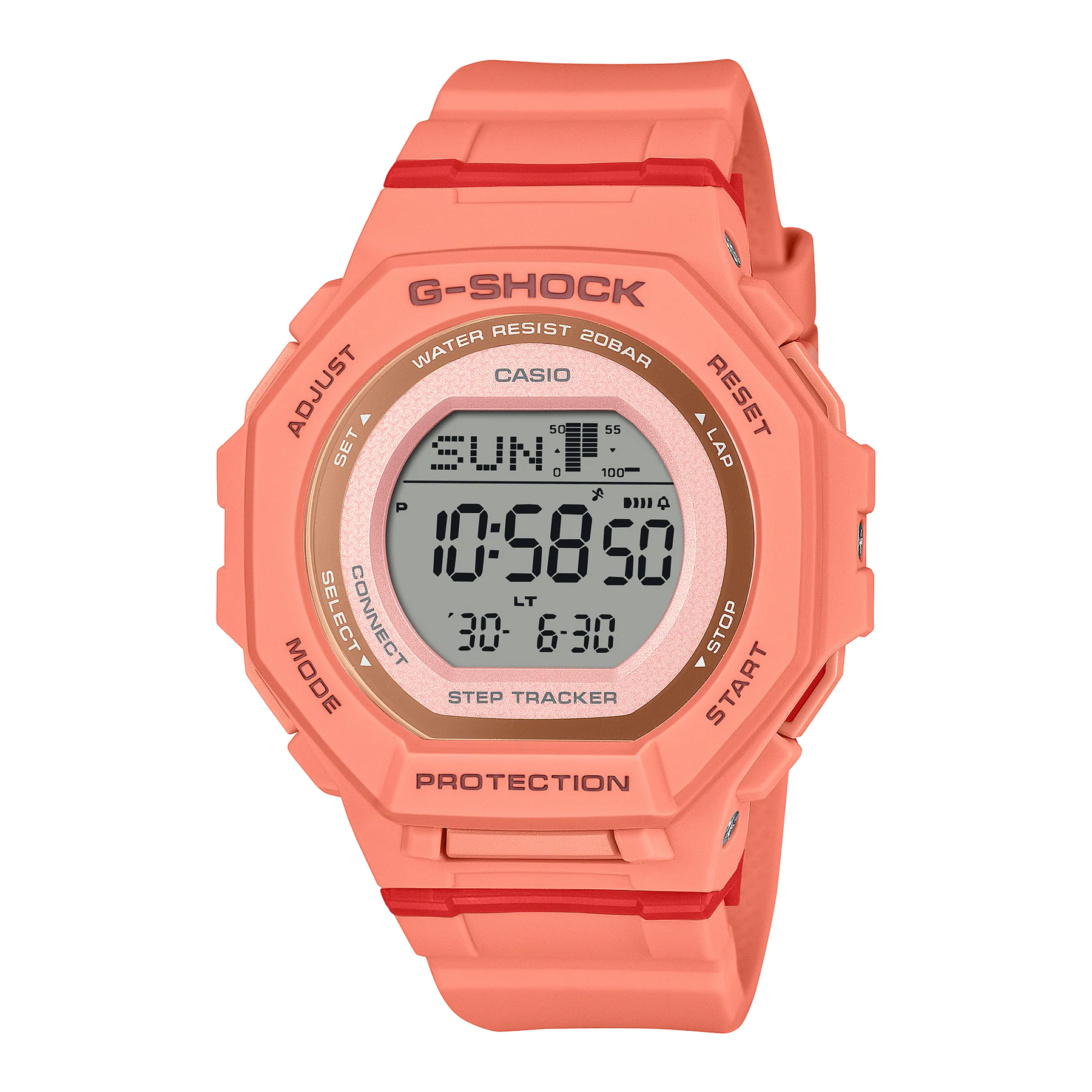 G-Shock G-Squad Salmon Resin Band Watch GMDB300SC-4D
