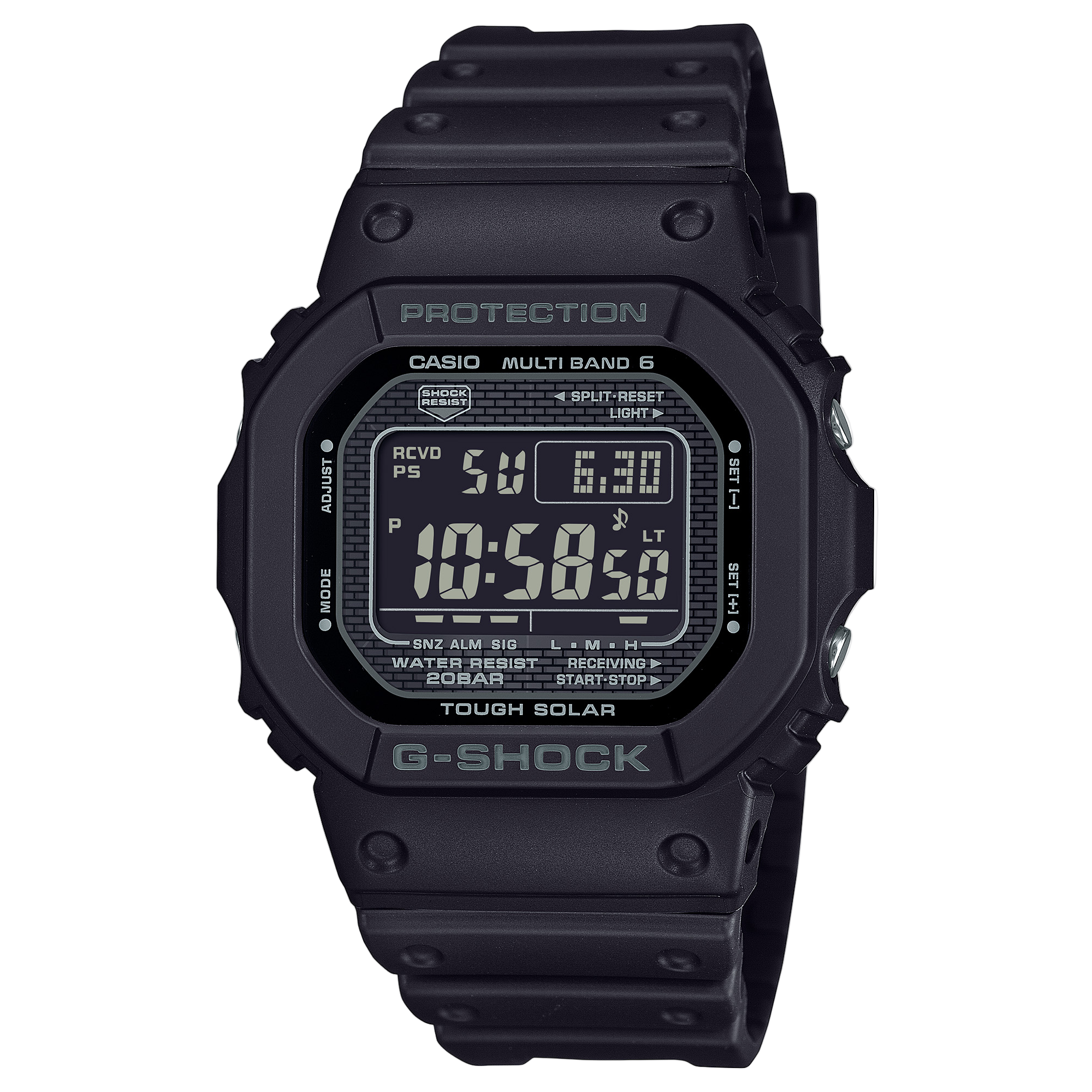 G-Shock Digital Solar Powered Black Resin Band Watch GD010-1A1