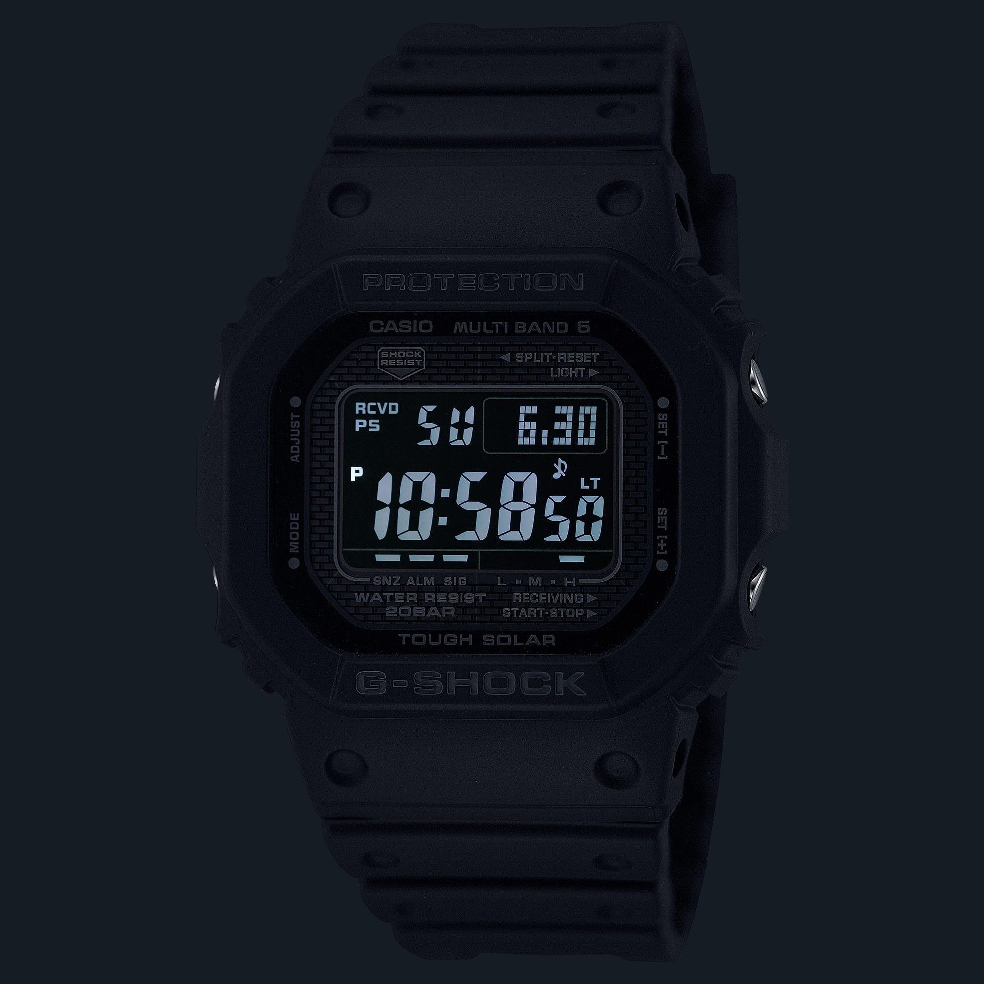 G-Shock Digital Solar Powered Black Resin Band Watch GD010-1A1