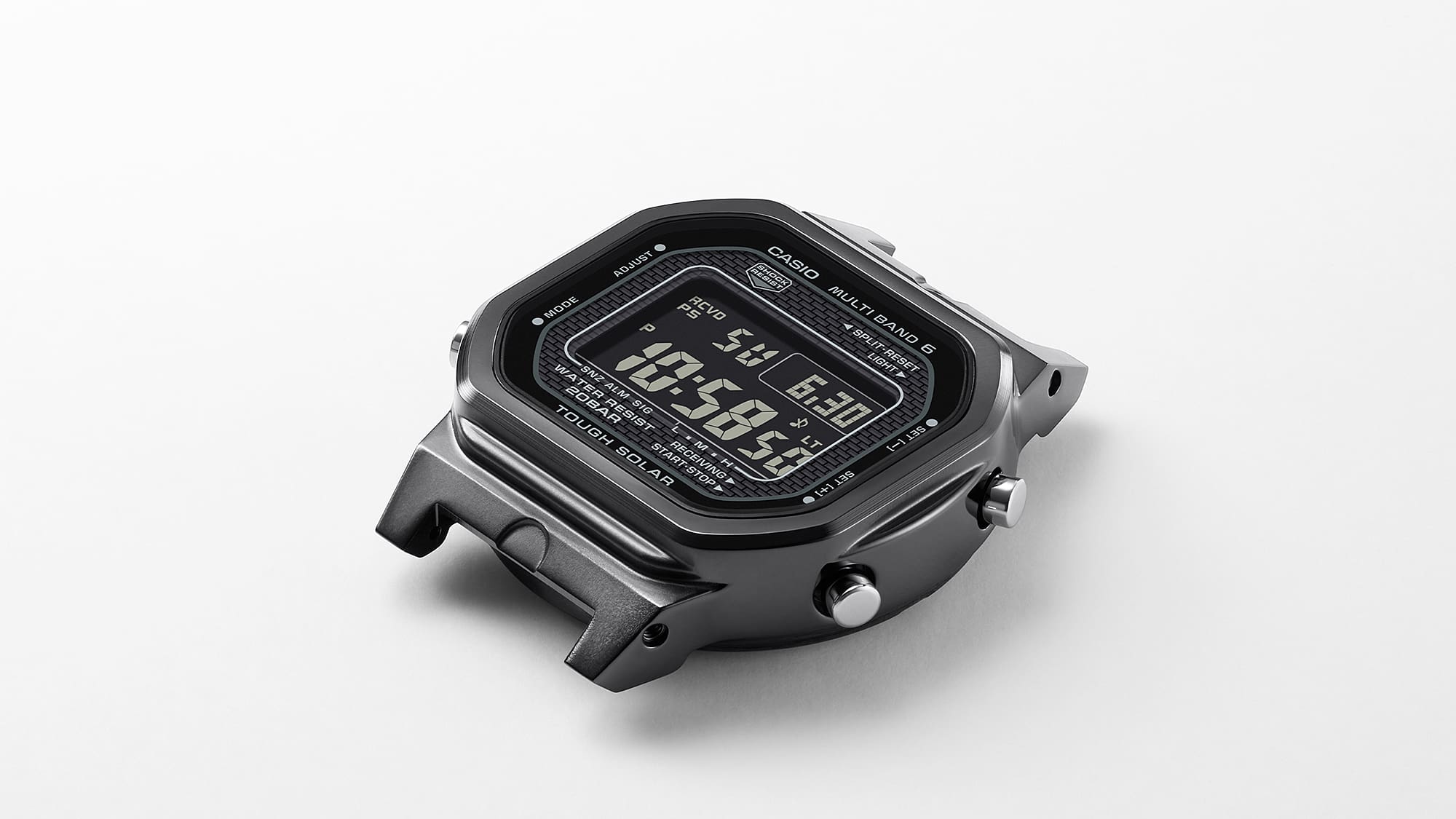 G-Shock Digital Solar Powered White Resin Band Watch GW5000HS-7D