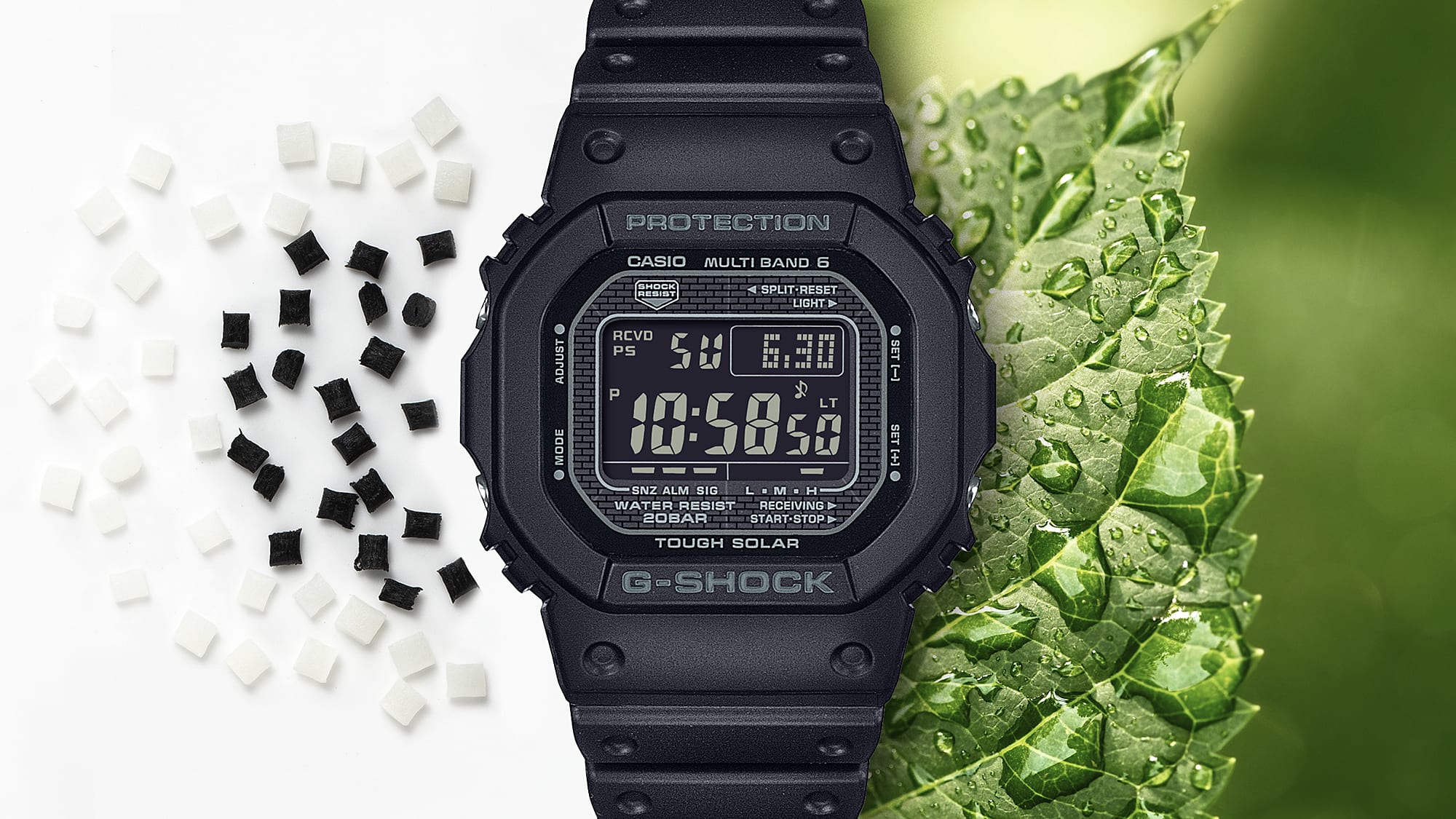 G-Shock Digital Solar Powered Black Resin Band Watch GD010-1A1