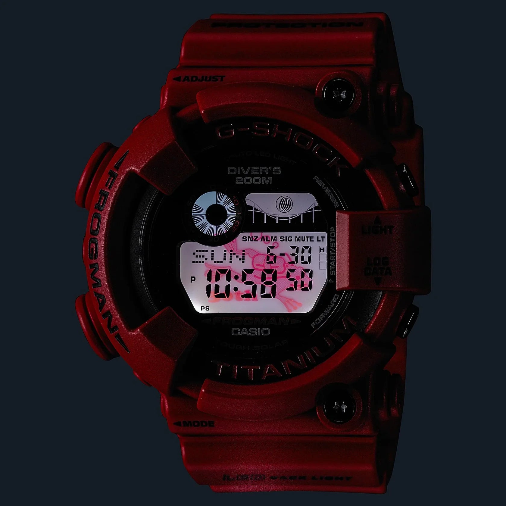 G-Shock Frogman Red Rubber Band Men's Watch GW8230NT-4D