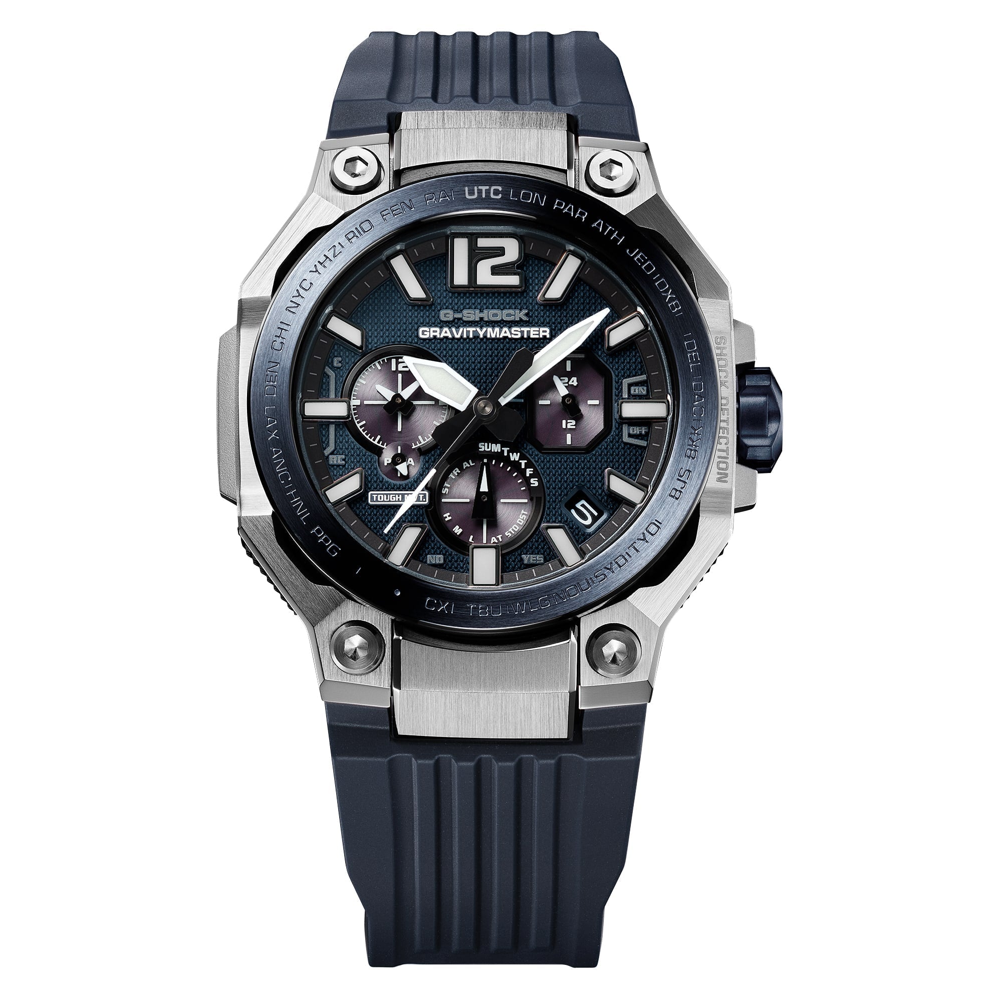 G-Shock Gravitymaster GWRB3000A-2A carbon case, angled view.