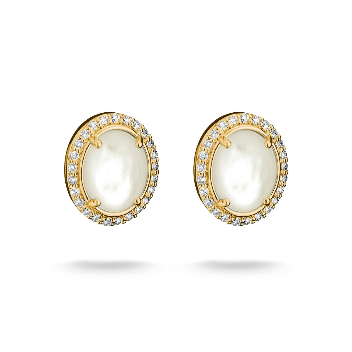 Thomas Sabo Ear studs mother-of-pearl with zirconia