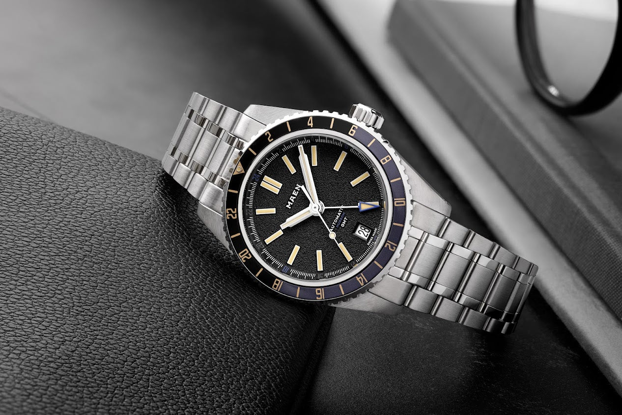 MAEN Hudson 38 GMT MKII Blue Dial Automatic Watch M1.3.5