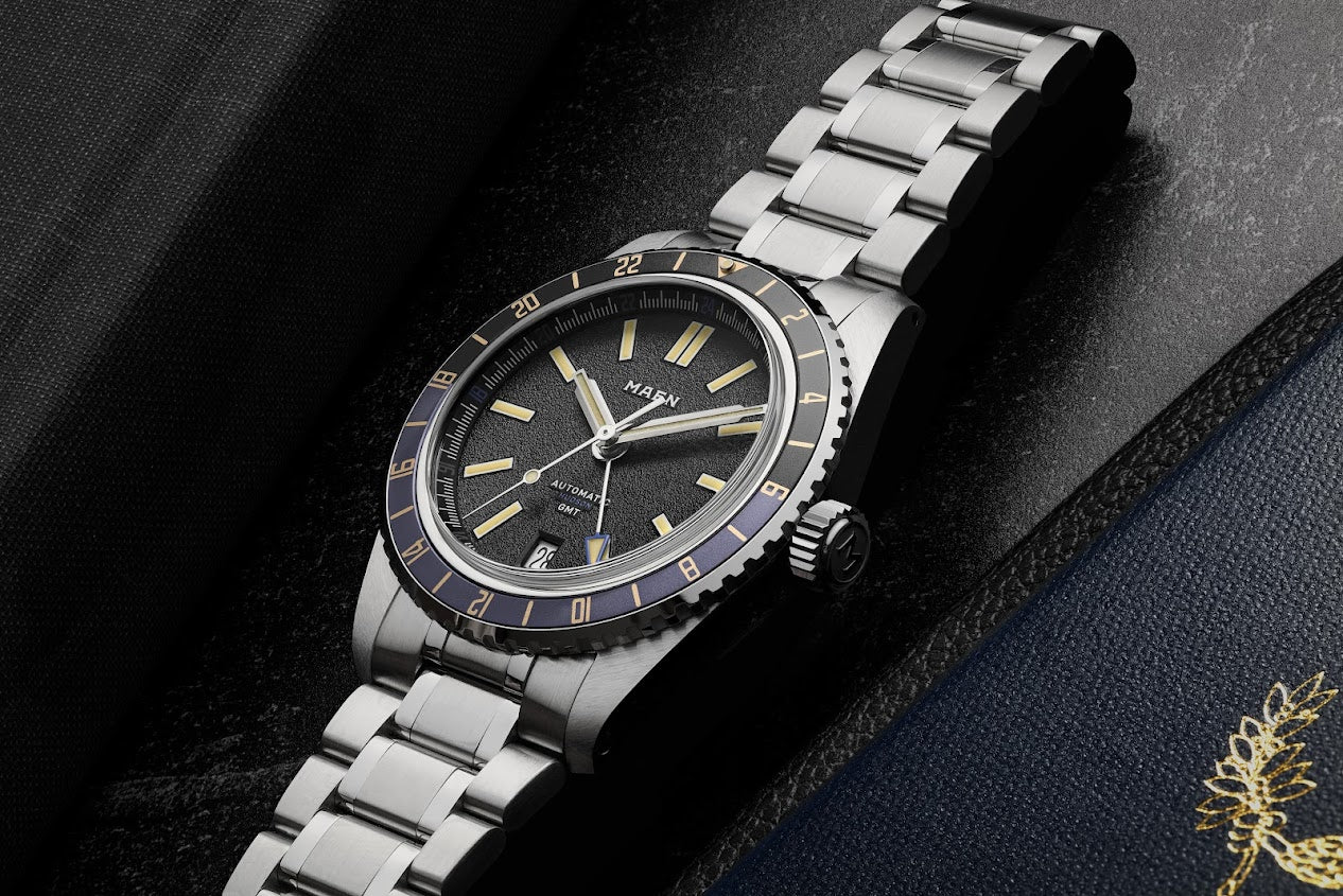 MAEN Hudson 38 GMT MKII Blue Dial Automatic Watch M1.3.5