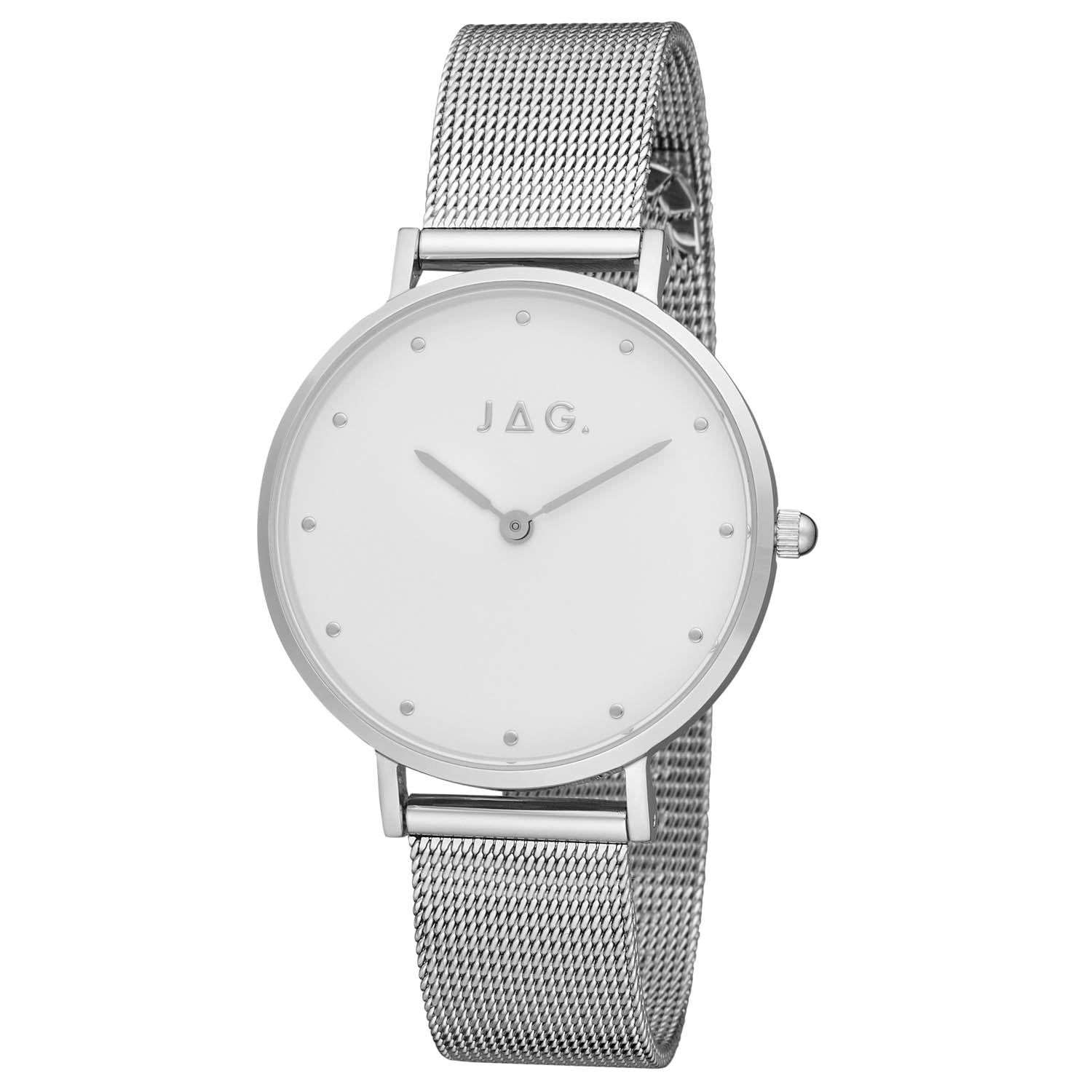 Jag Alice Silver Stainless Steel 32mm Women’s Casual Watch