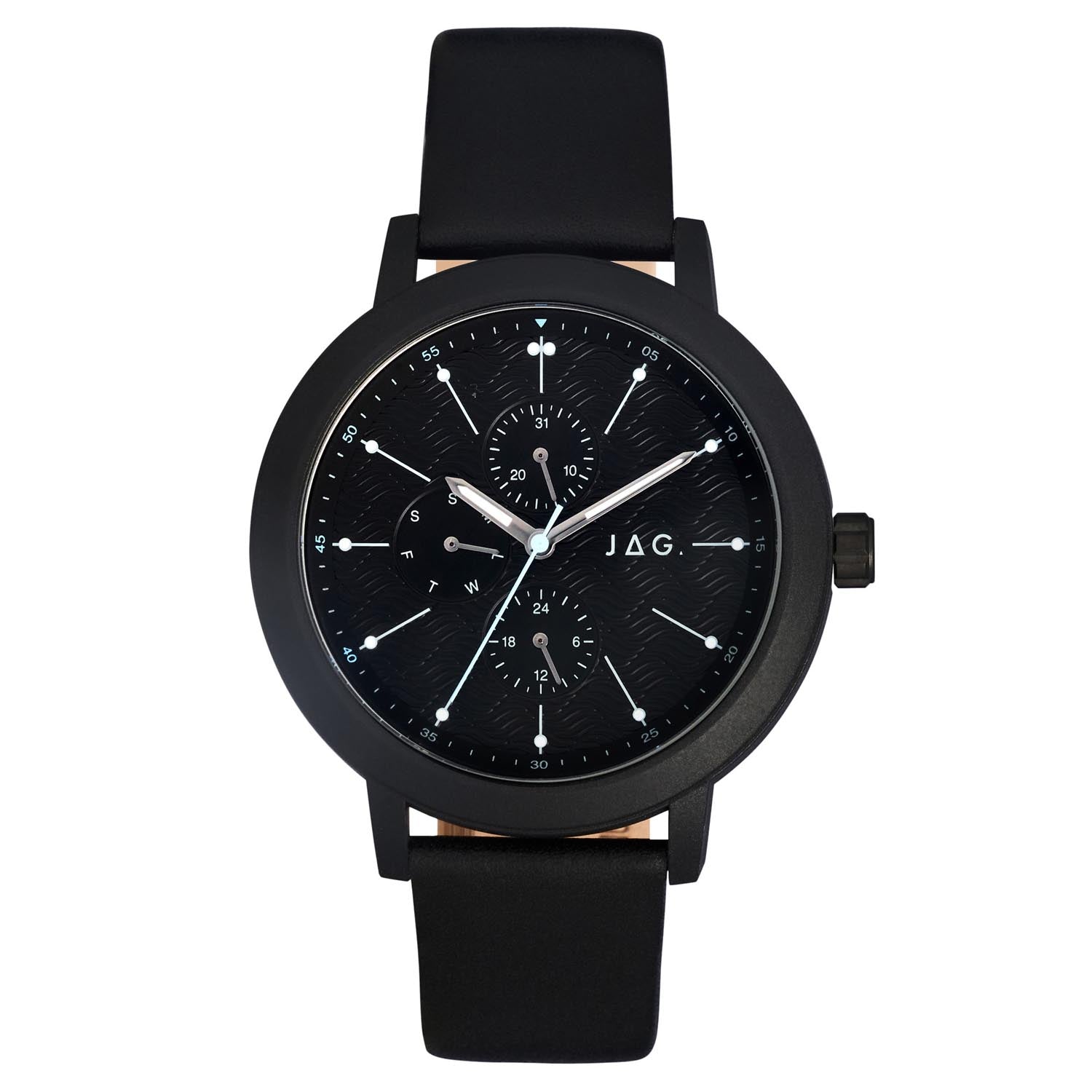JAG Marlo Black 45mm Unisex Watch Sophisticated Modern Design
