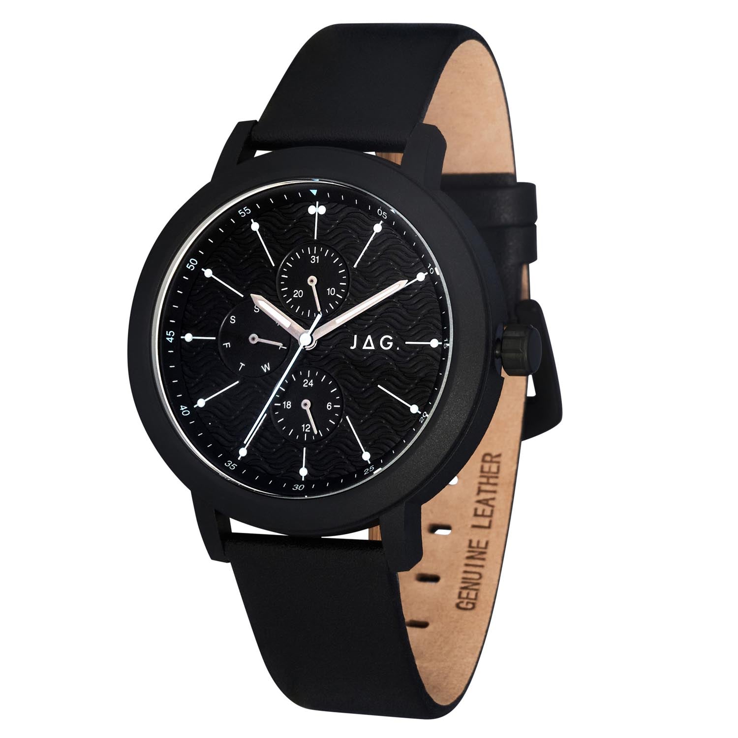 JAG Marlo Black 45mm Unisex Watch Sophisticated Modern Design