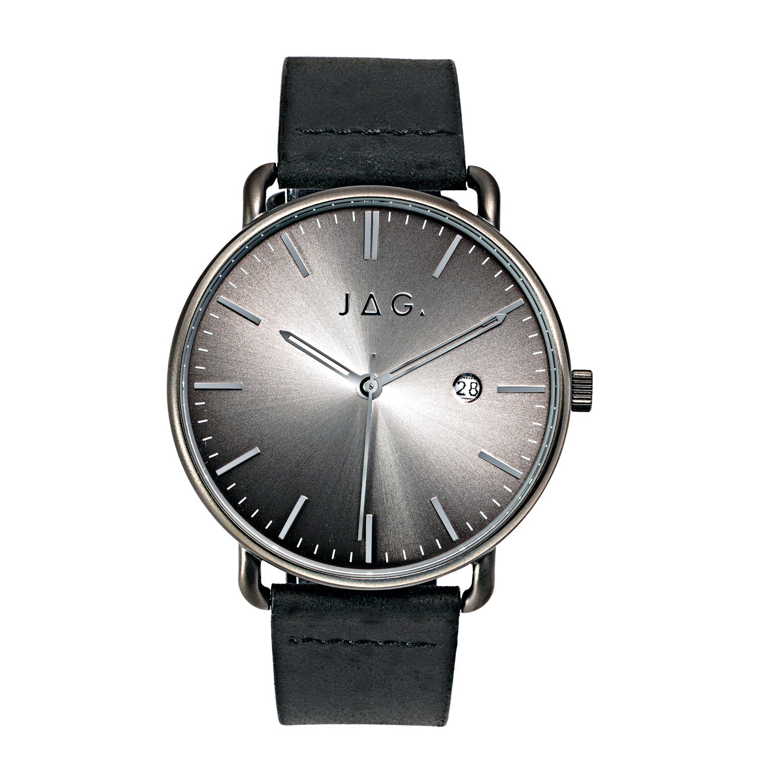 Jag Newtown Black Stainless Steel 42mm Mens Versatile Watch