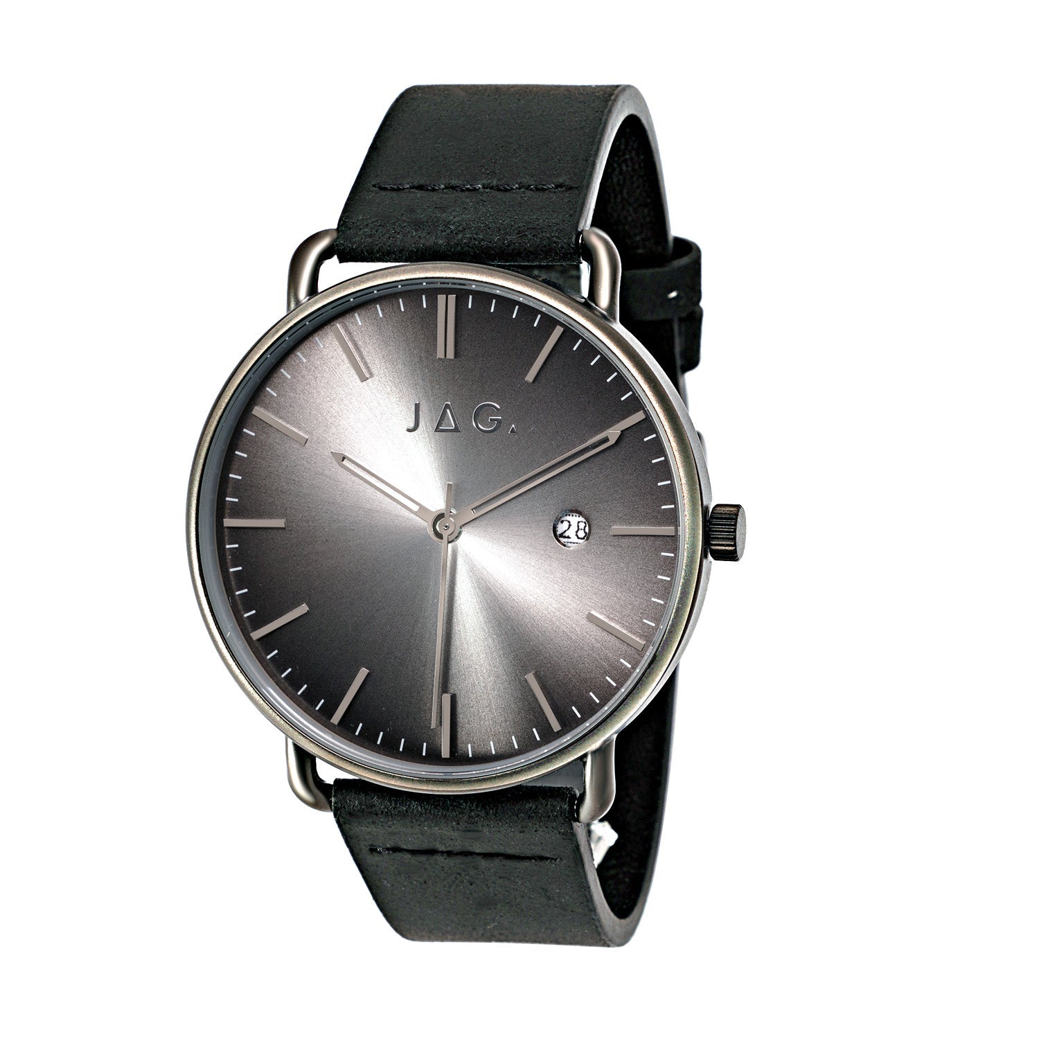 Jag Newtown Black Stainless Steel 42mm Mens Versatile Watch