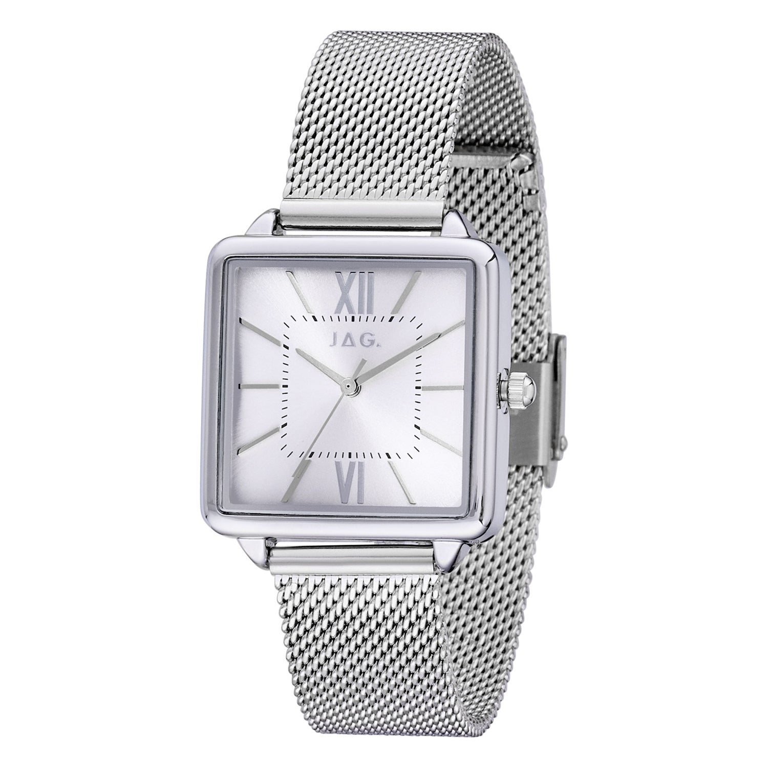 Jag Malvern Silver Alloy 28mm Ladies Watch Elegant Minimal Design