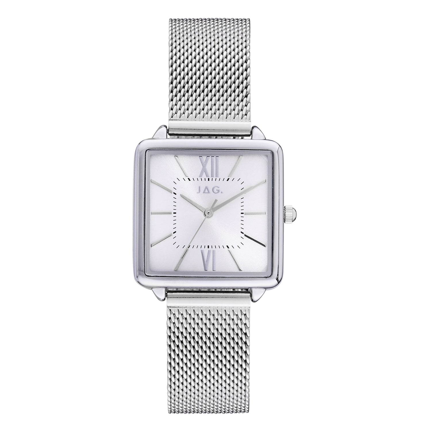 Jag Malvern Silver Alloy 28mm Ladies Watch Elegant Minimal Design