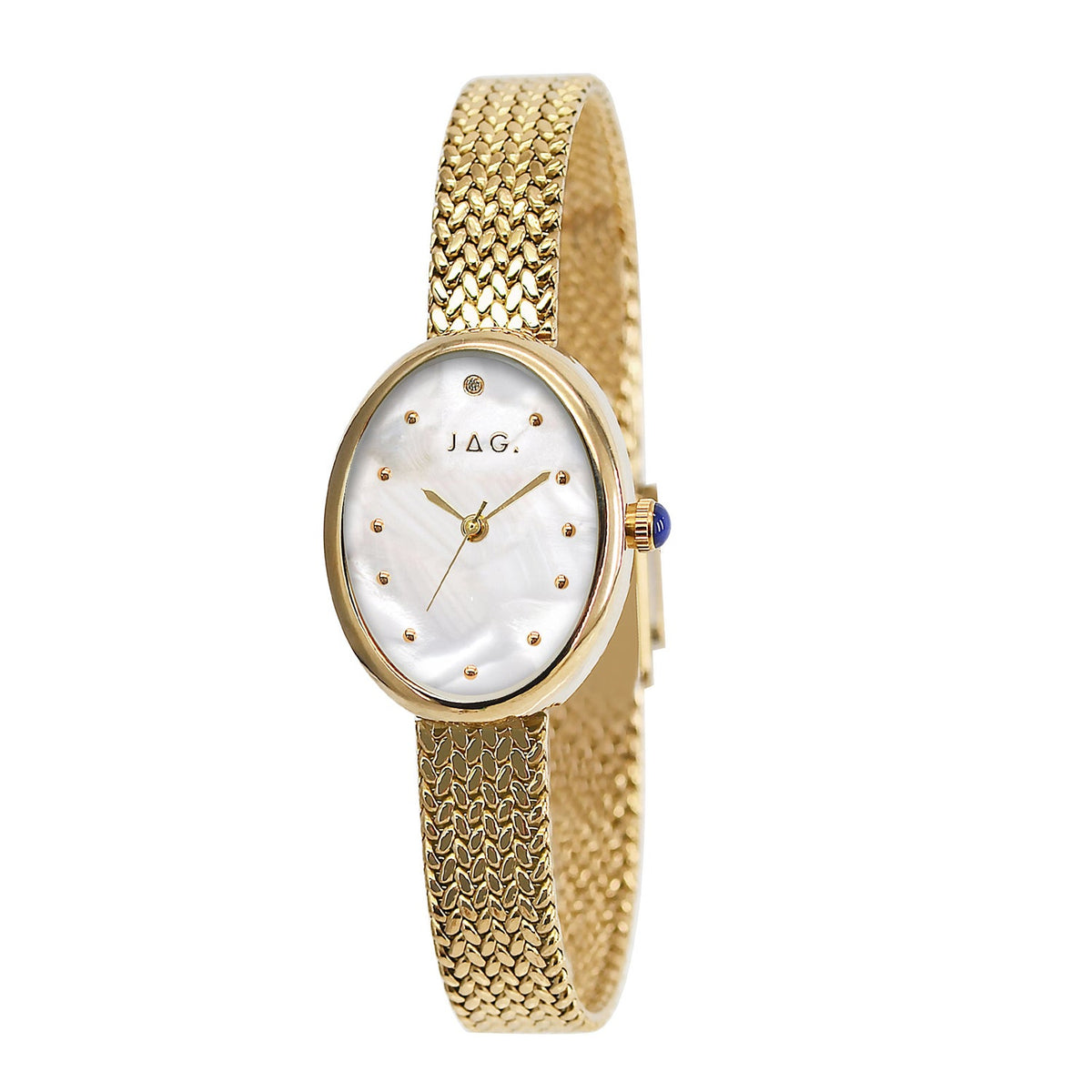 Jag Oban Womens Watch Silver Stainless Steel Elegant Everyday Timepiece
