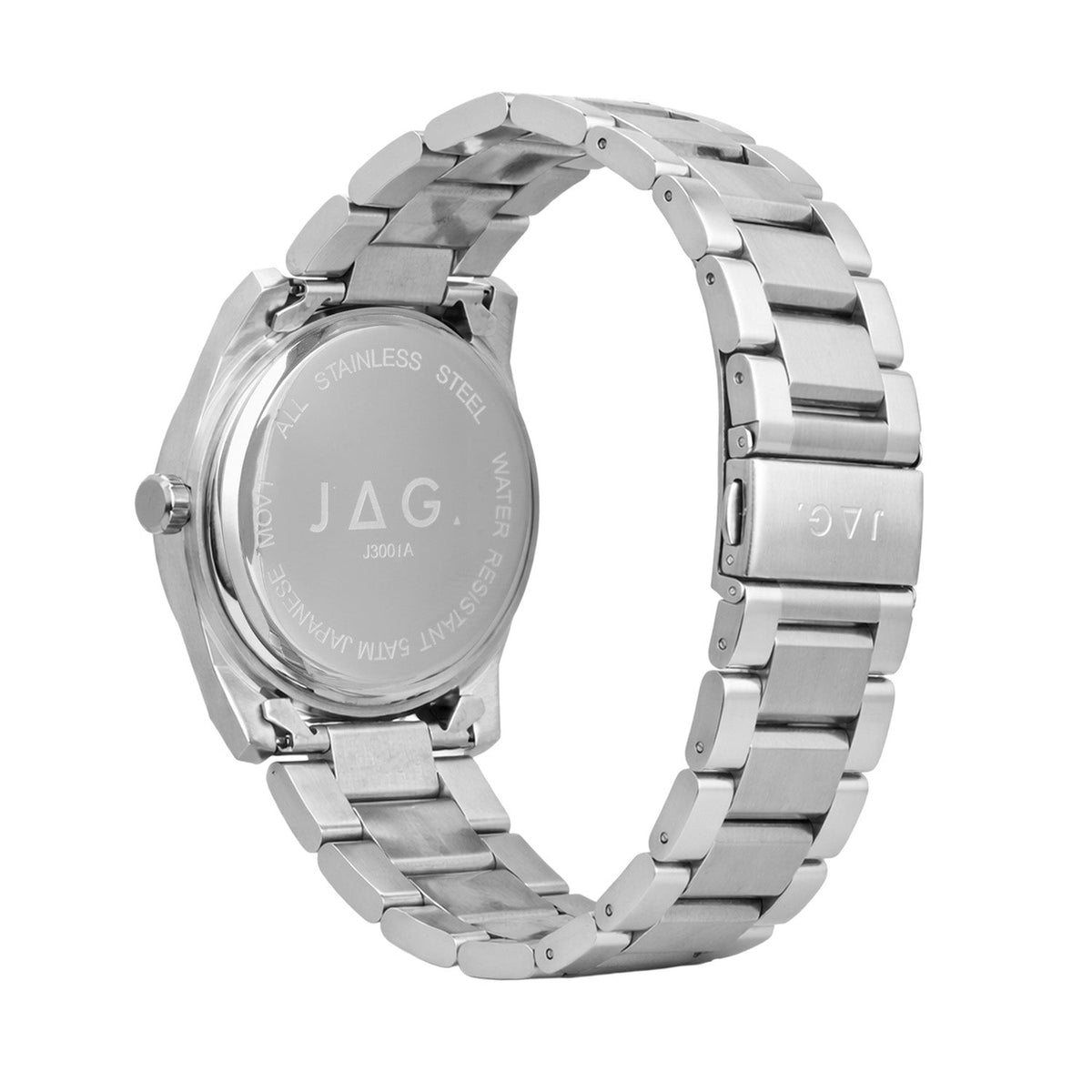 JAG Beaufort Mens Green Dial 41.8mm Silver Watch J3001A