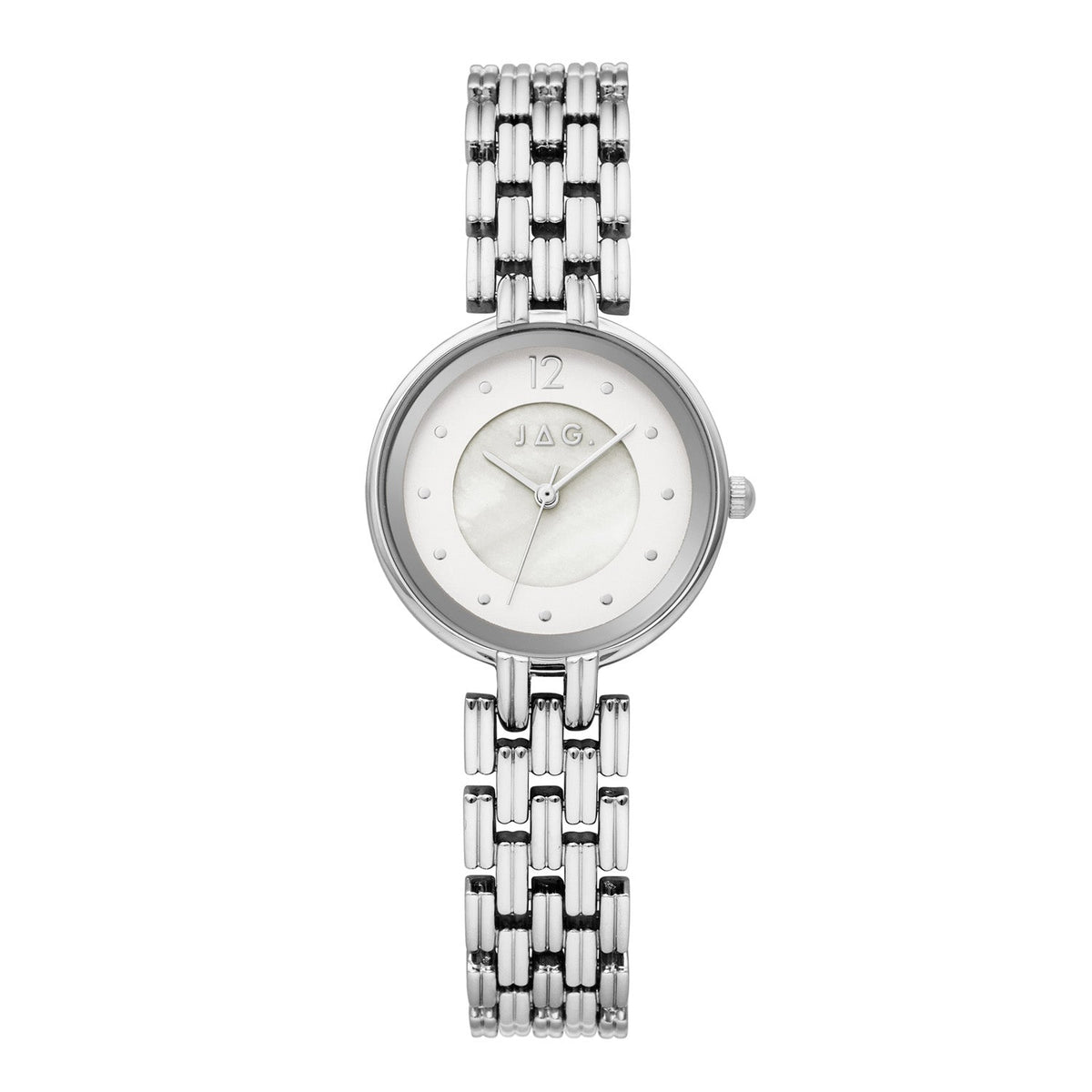 JAG Iluka Womens White MOP Dial 30mm Silver Watch J3024A