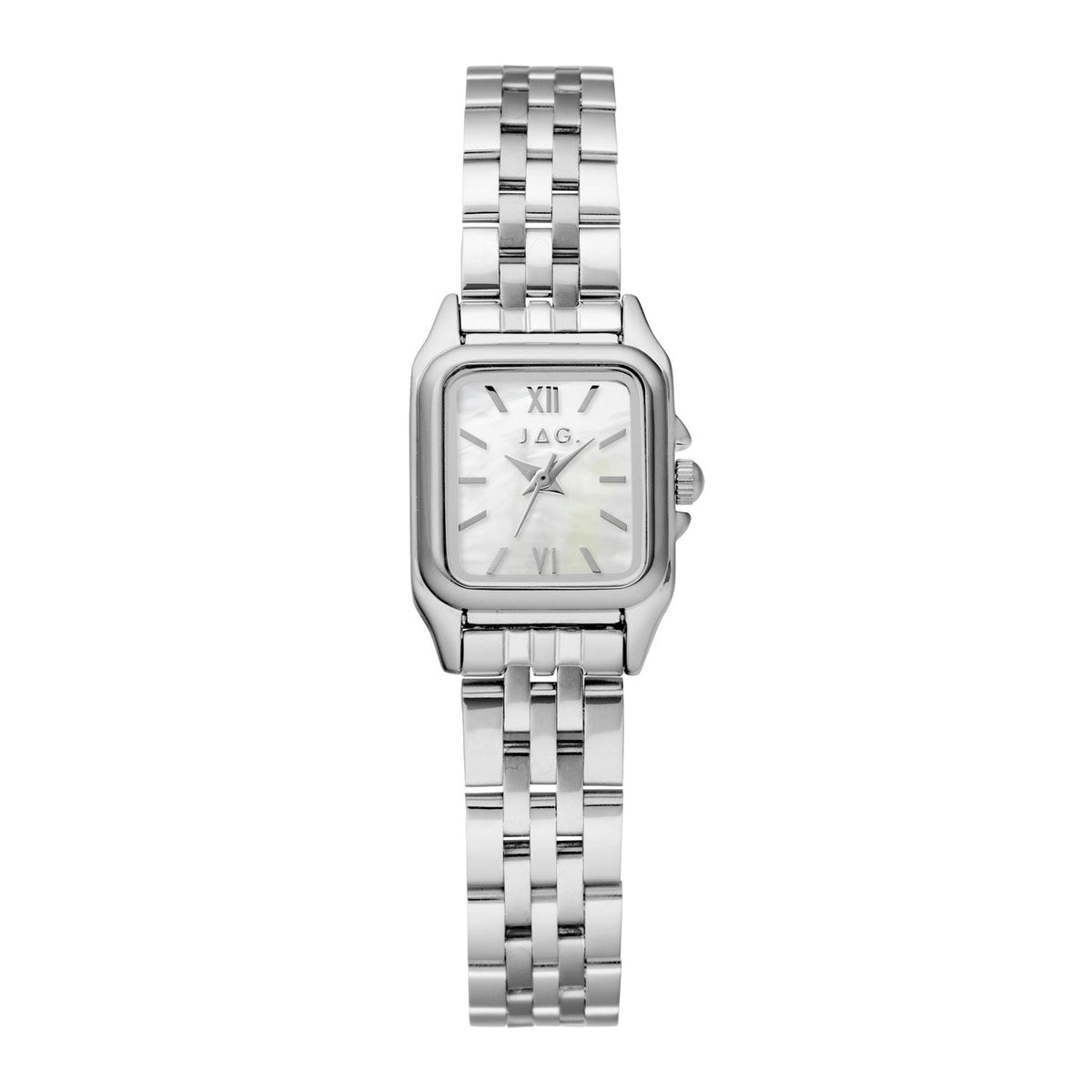 JAG Berrima Womens White MOP Dial 20.3mm Silver Watch J3026A