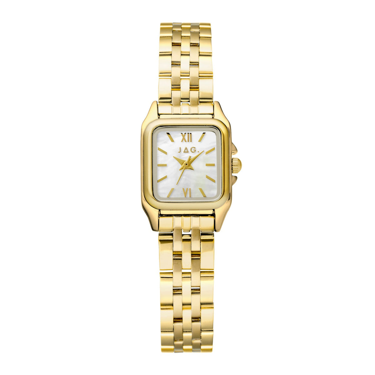 JAG Berrima Womens White MOP Dial 20.3mm Gold Watch J3027A