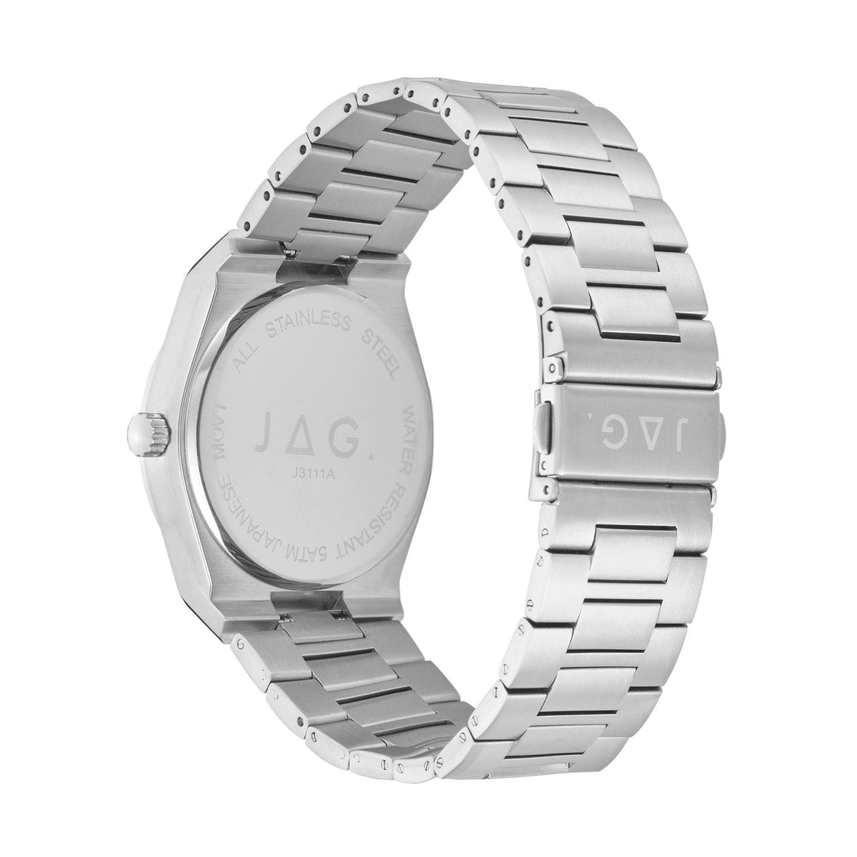 Jag Arlo Black Dial Silver Steel Mens Watch J3111A view 2