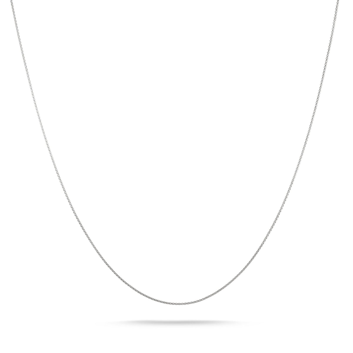 Thomas Sabo Silver-Plated Box Chain Necklace 1mm TKE1106M42 front packshot