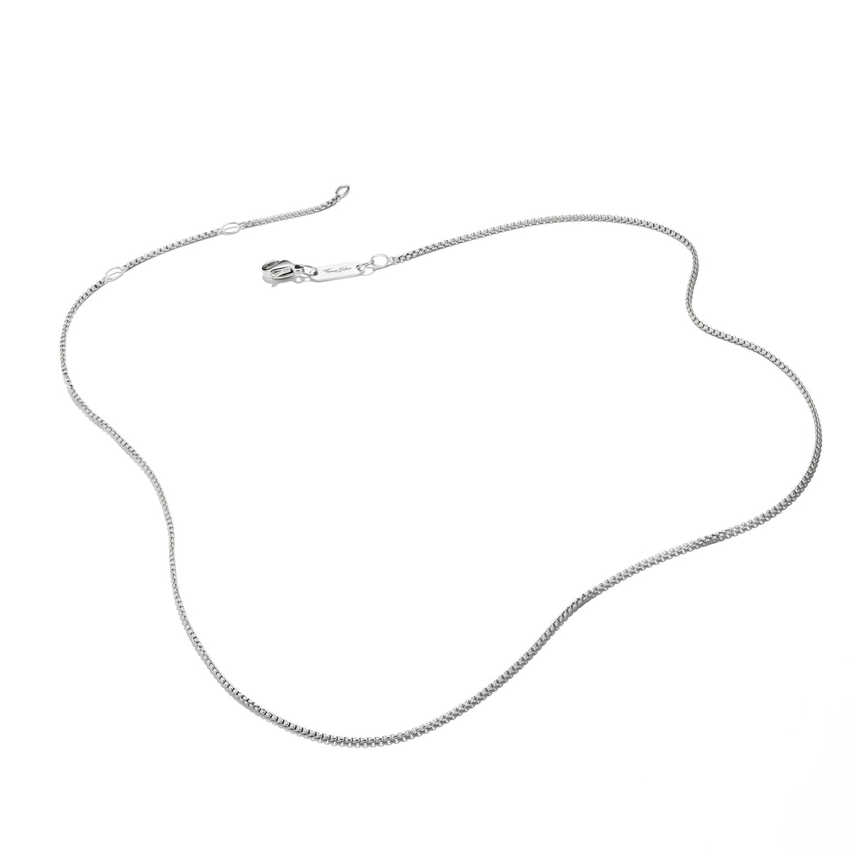 Thomas Sabo Silver-Plated Box Chain Necklace 1mm TKE1106M42 view 2