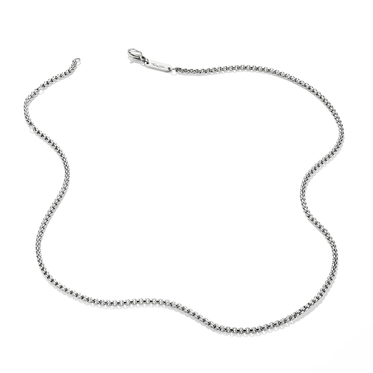 Thomas Sabo Stainless Steel Box Chain Necklace 2mm TKE1108S45 view 2