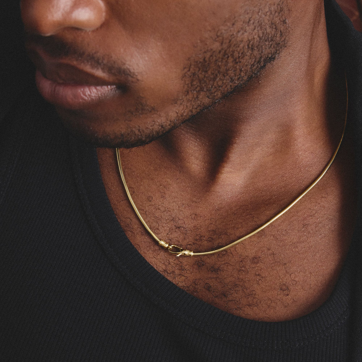 Thomas Sabo Gold-Tone Stainless Steel Snake Chain Necklace 2mm TKE2401SY-55 TKE2401SY-55 view 3