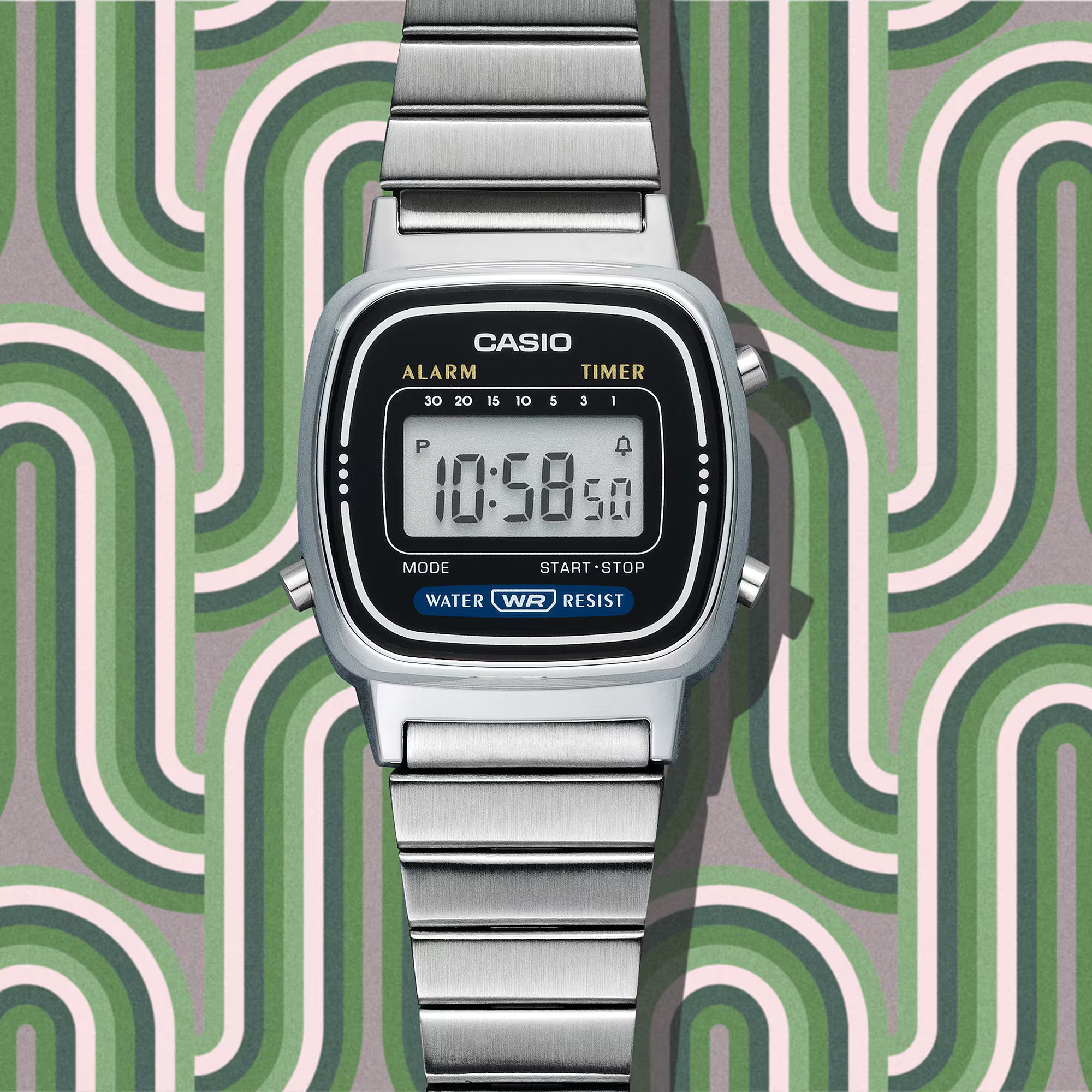 Casio Womens La670Wa-1 Daily Alarm Digital Watch LA670WA-1D