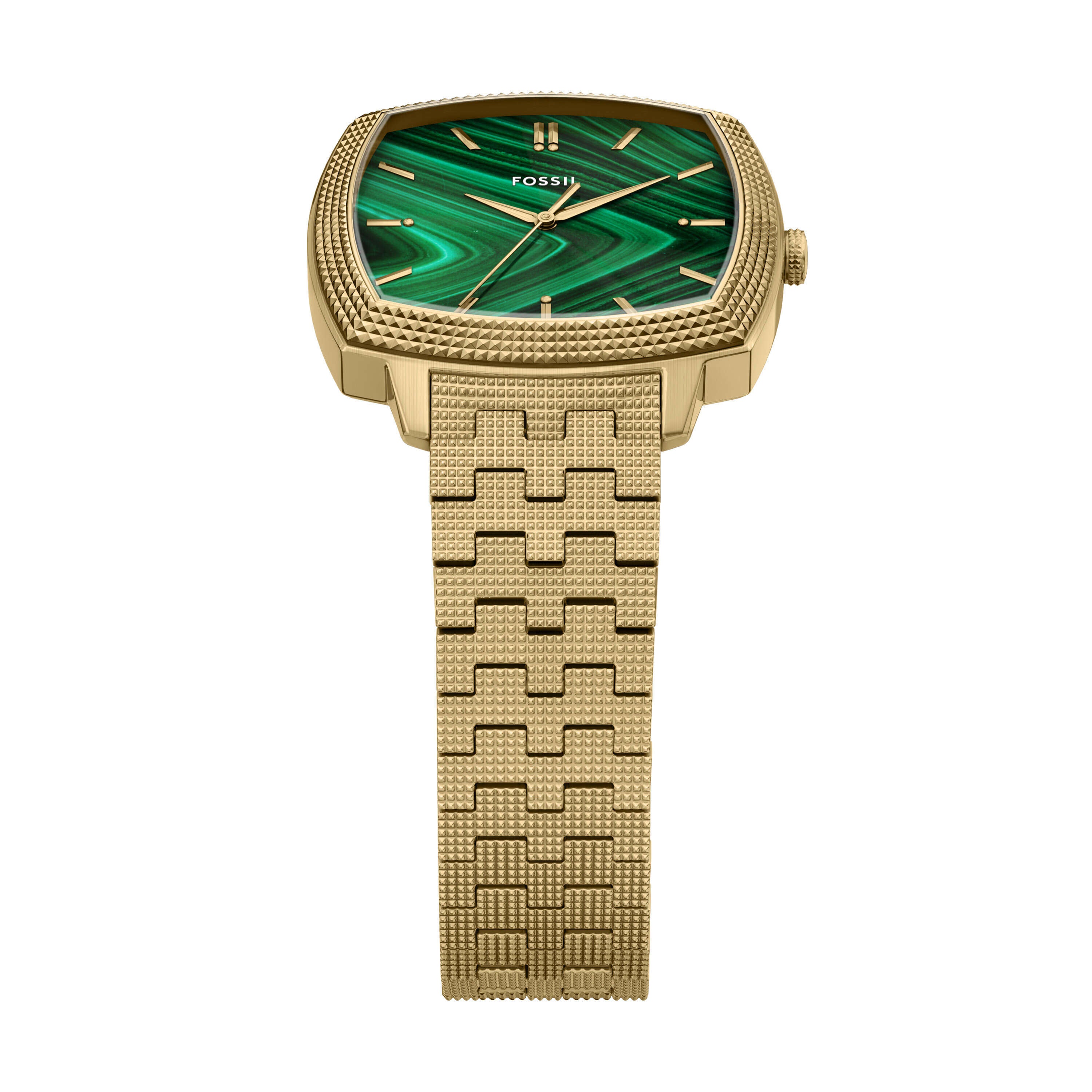 Fossil Machine Luxe Green Dial Gold Stainless Steel Watch LE1217