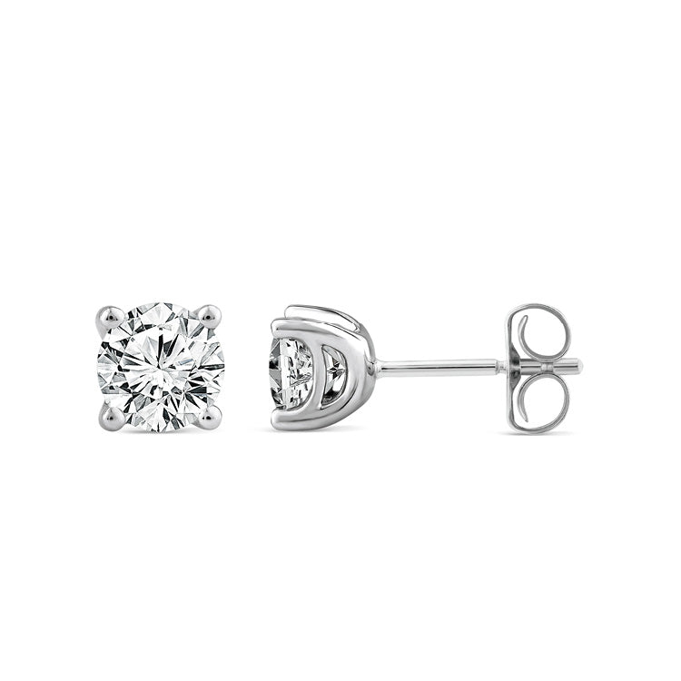 1.00ct Lab Grown Diamond Earrings in 9K White Gold