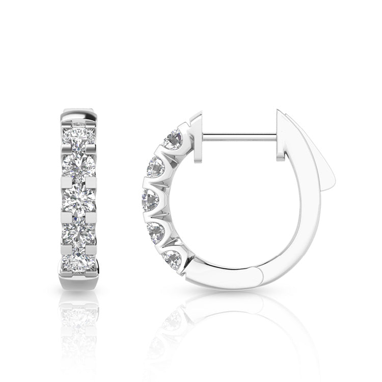 LAB DIAMONDS BY DGA Collection-PLUS 1.00ct Lab Grown Diamond in 9K White Gold Women's Earrings LGEH-1661-W