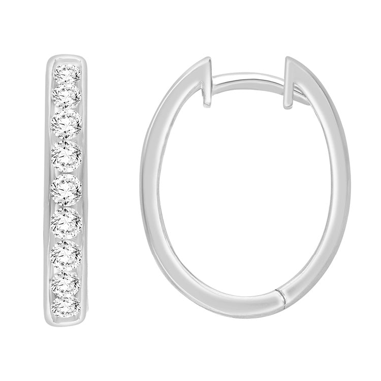 1.00ct Lab Grown Diamond Earrings in 9K White Gold