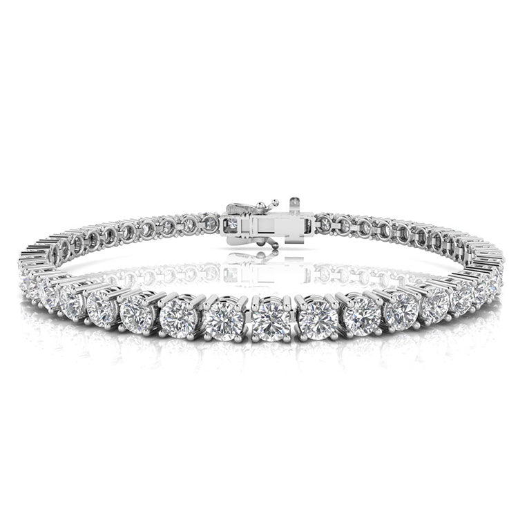 10ct Lab Grown Diamond Bracelet in 9K White Gold