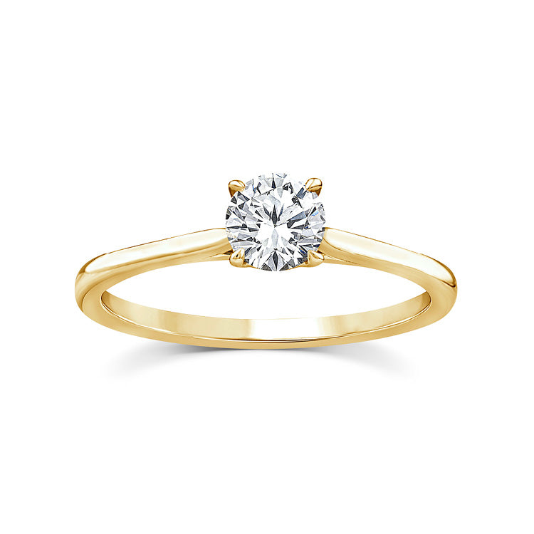 0.50ct Lab Grown Diamond Ring in 9K Yellow Gold
