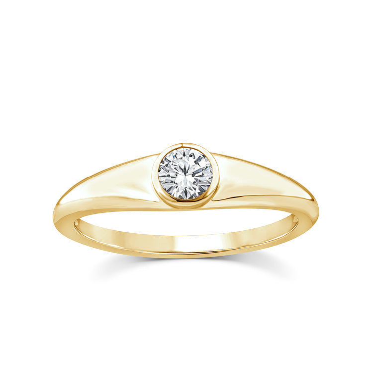 0.25ct Lab Grown Diamond Ring in 9K Yellow Gold