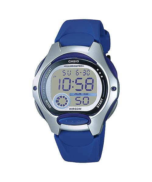 Casio Digital Blue Resin Band Watch LW200 2 Watch Direct