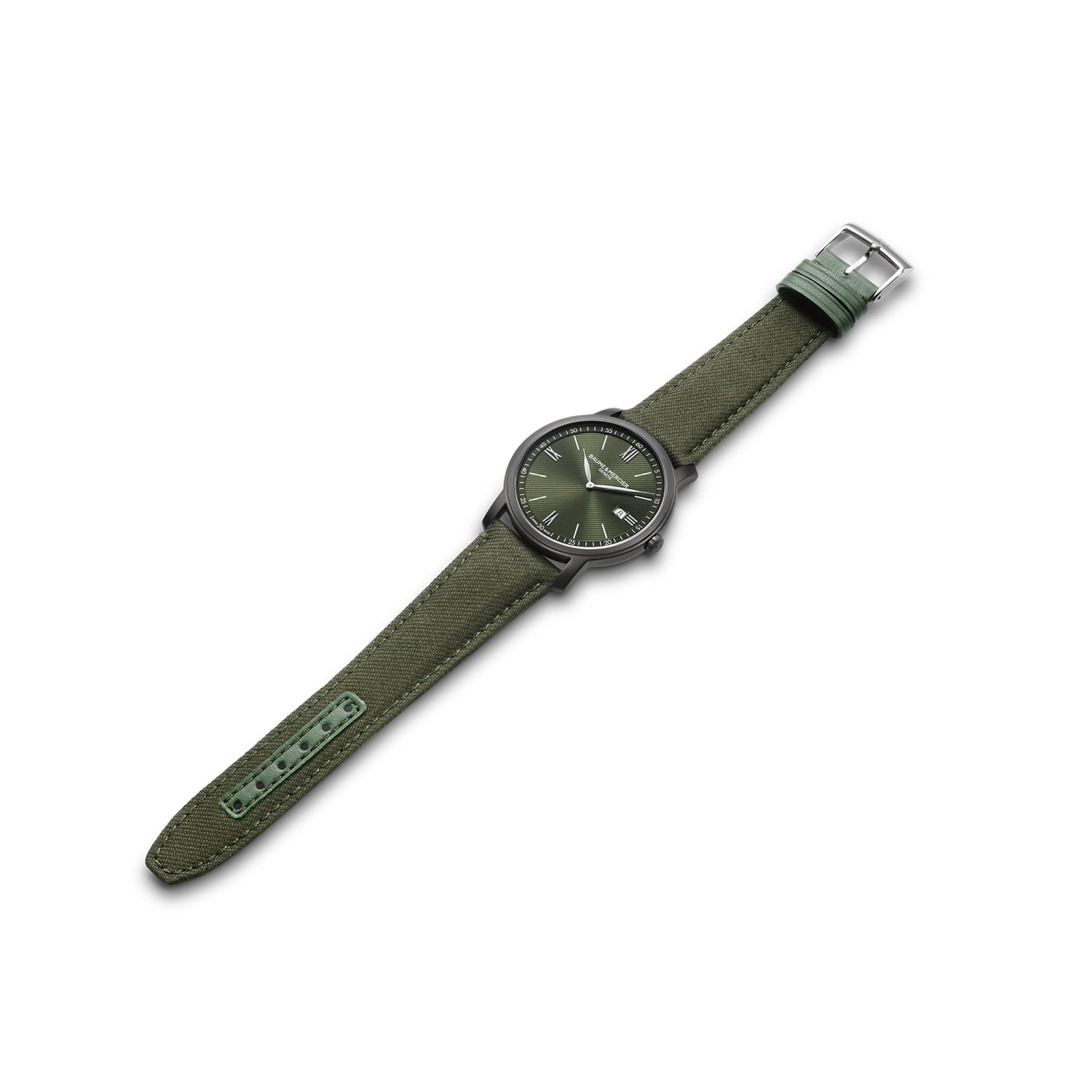 Baume and Mercier Classima Quartz Green Dial Mens Watch 42mm