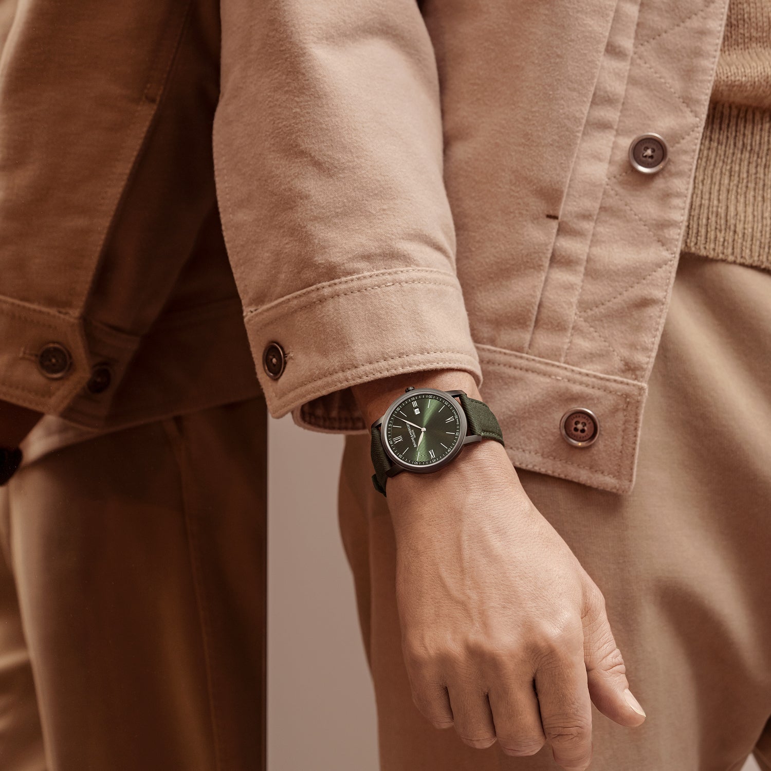 Baume and Mercier Classima Quartz Green Dial Mens Watch 42mm