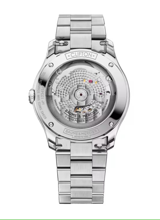 Baume Mercier Clifton 39mm Steel Mens Automatic Swiss Watch