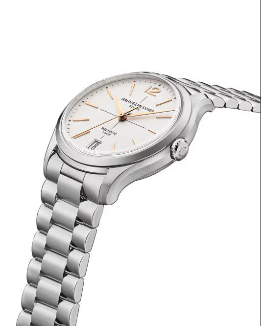Baume Mercier Clifton 39mm Steel Mens Automatic Swiss Watch