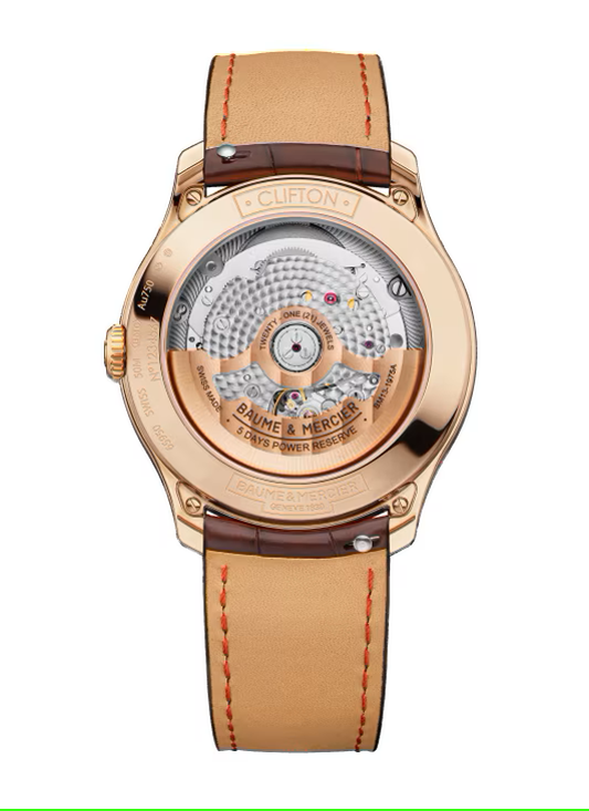 Baume Mercier Clifton 39mm Rose Gold Automatic Mens Watch