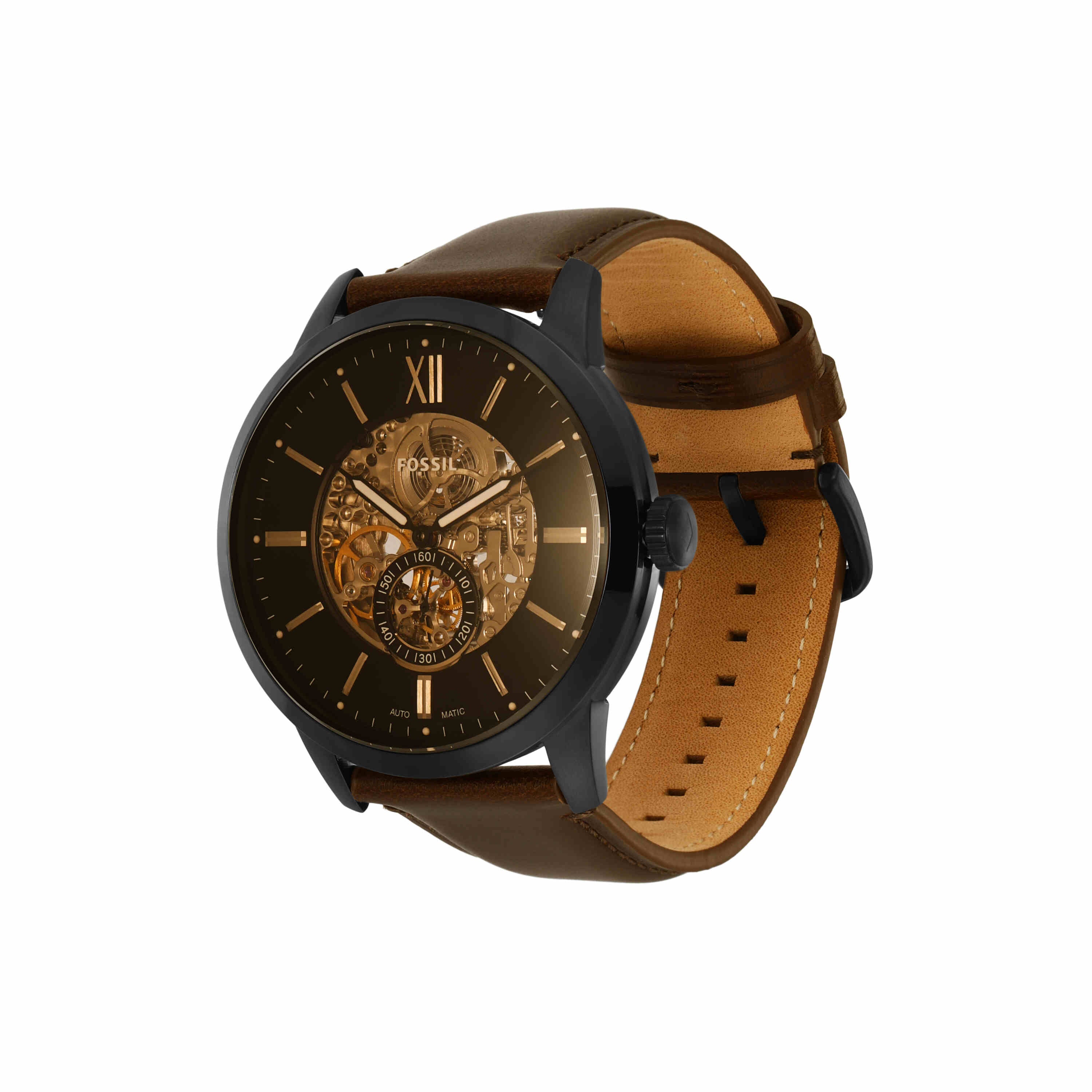 Fossil Townsman Automatic Leather Mens Watch