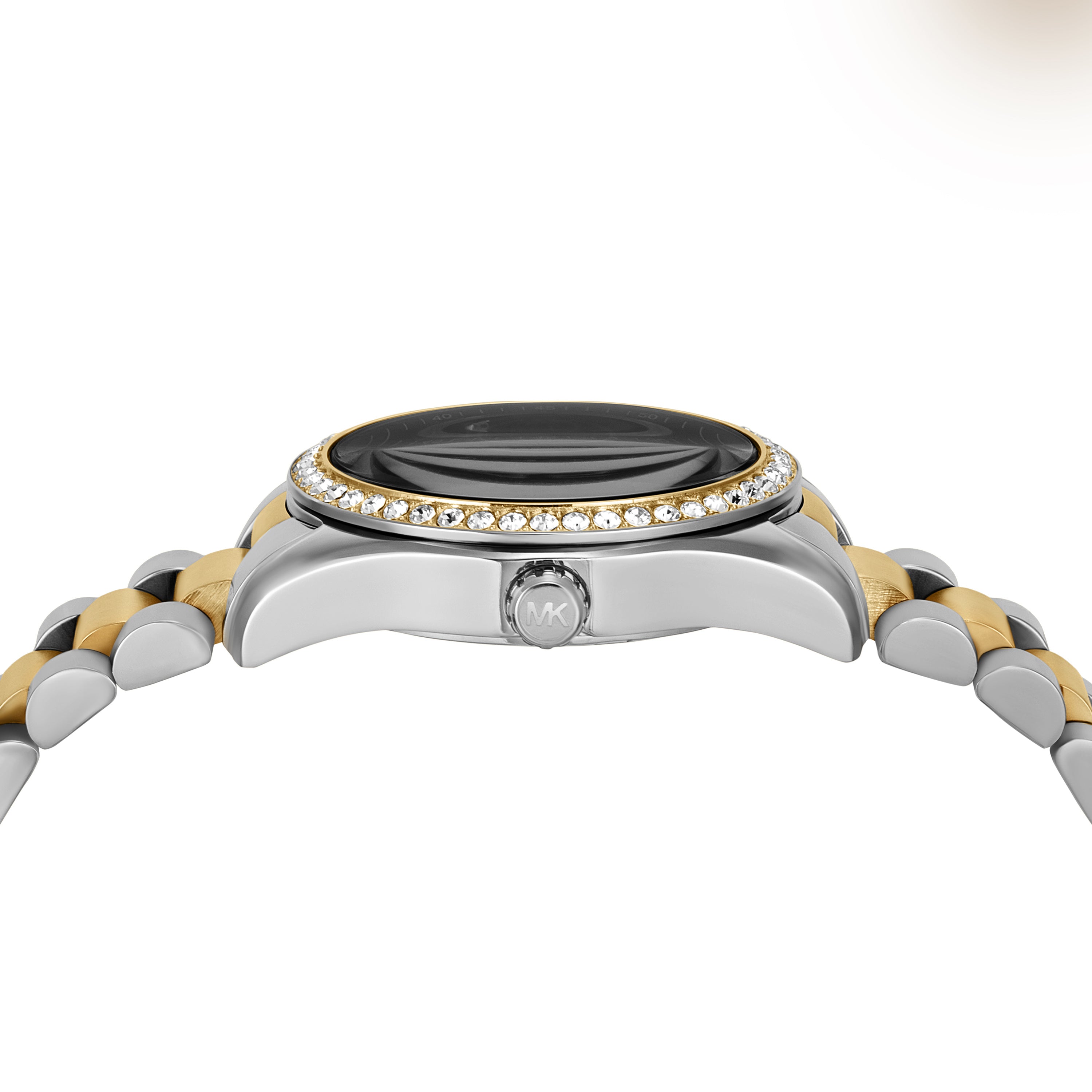 Michael Kors Lexington Black Dial Two Tone Stainless Steel Watch MK4925