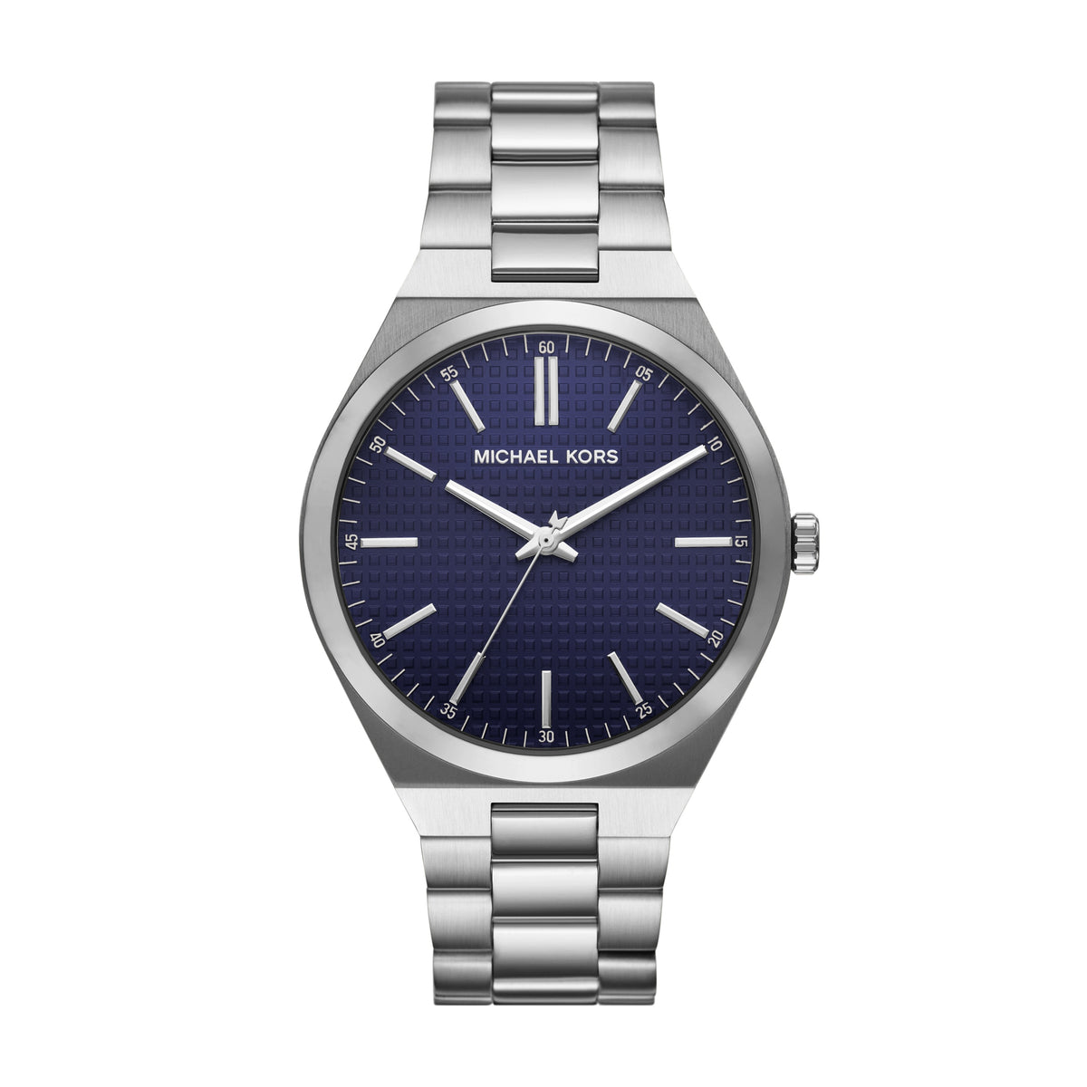 Michael Kors Lennox Navy Dial Silver Stainless Steel Watch MK9227