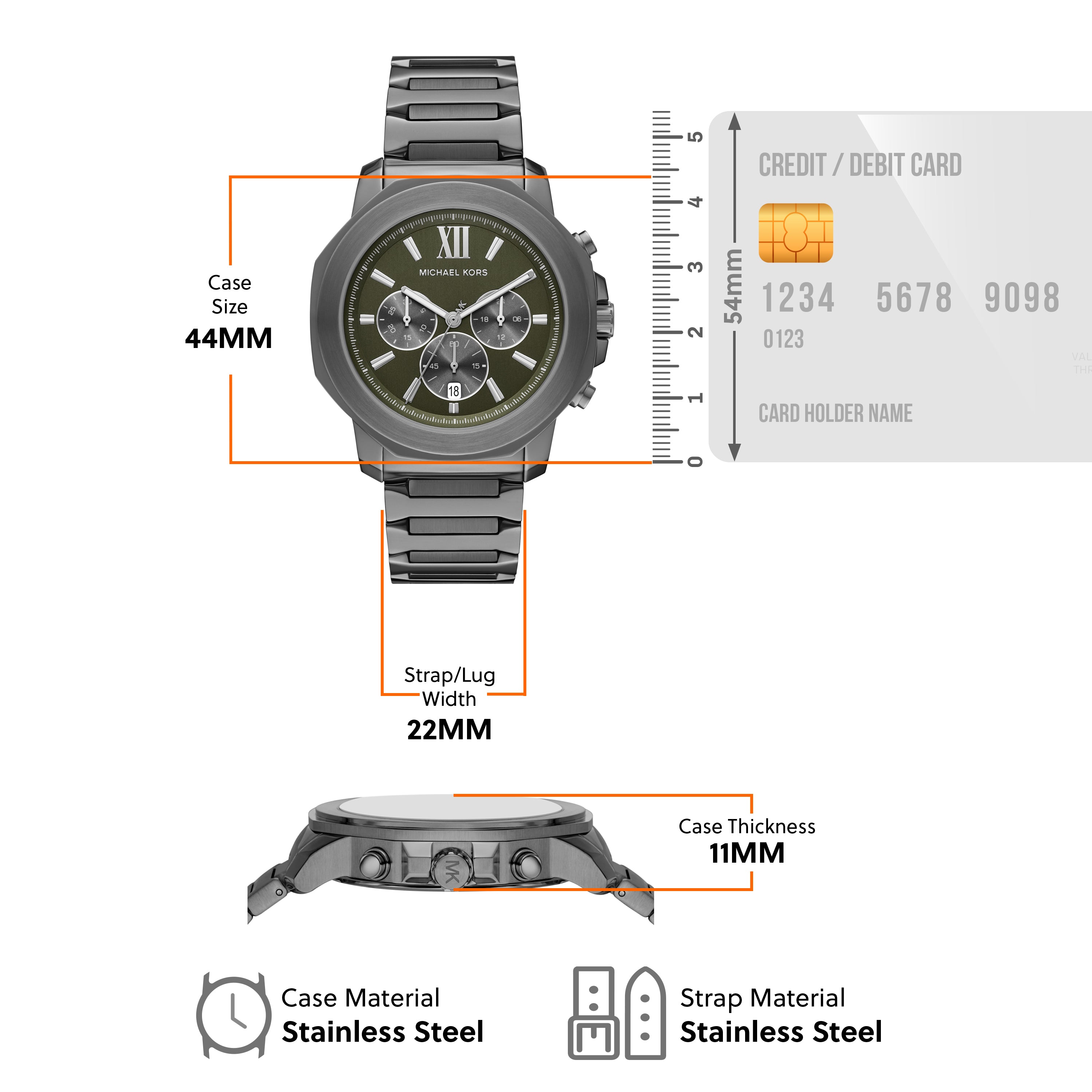 Michael Kors Prescott Gunmetal Men's Watch MK9259
