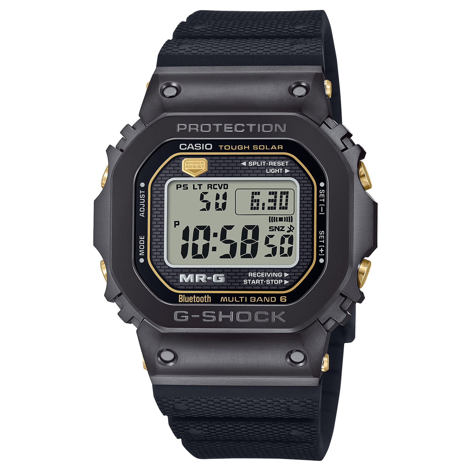 G-Shock MR-G Black Dial Black Resin Band Watch MRGB5000R-1D