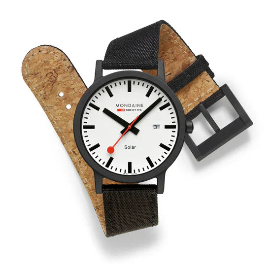 Mondaine Essence Solar Black 41mm Watch MS1.41910.LB
