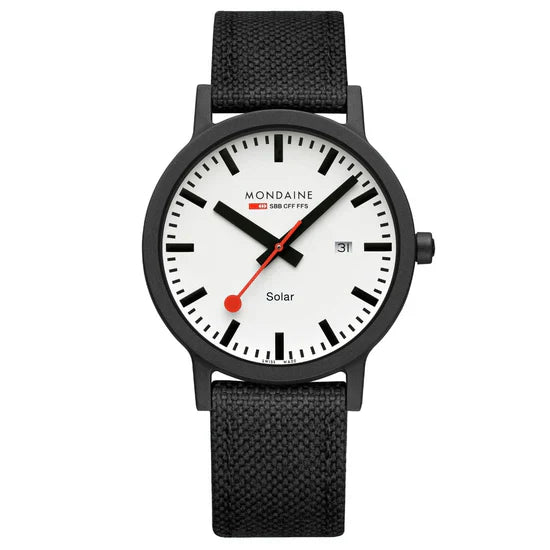 Mondaine Essence Solar Black 41mm Watch MS1.41910.LB