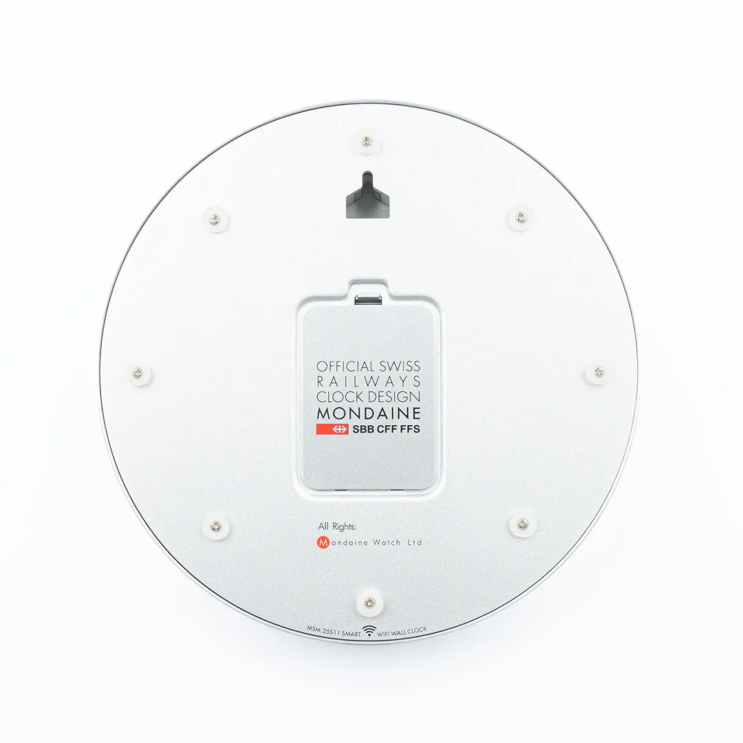 Mondaine Official Swiss Railways Smart Wifi Stop2Go Wall Clock MSM.25S11.1